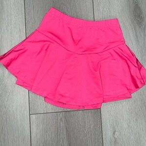 Vibrant Pink Girl Skirt with Shorts